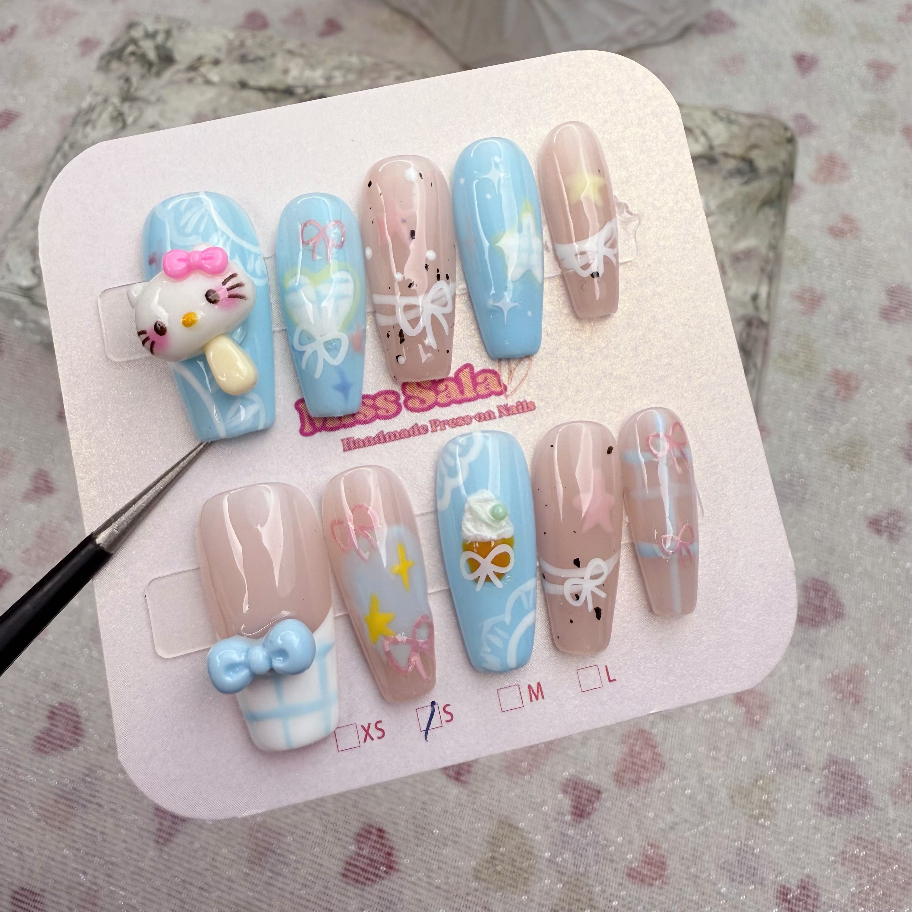 Ice-cream Blue Kitty