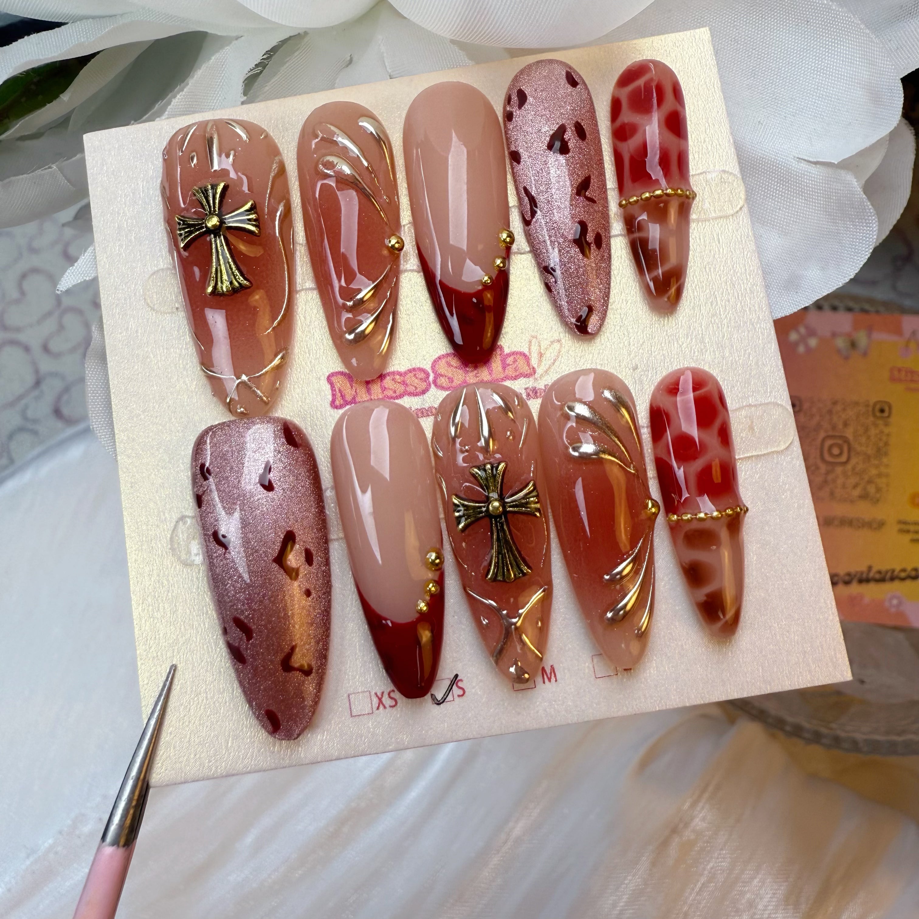 Gothic Rose & Chrome Cross