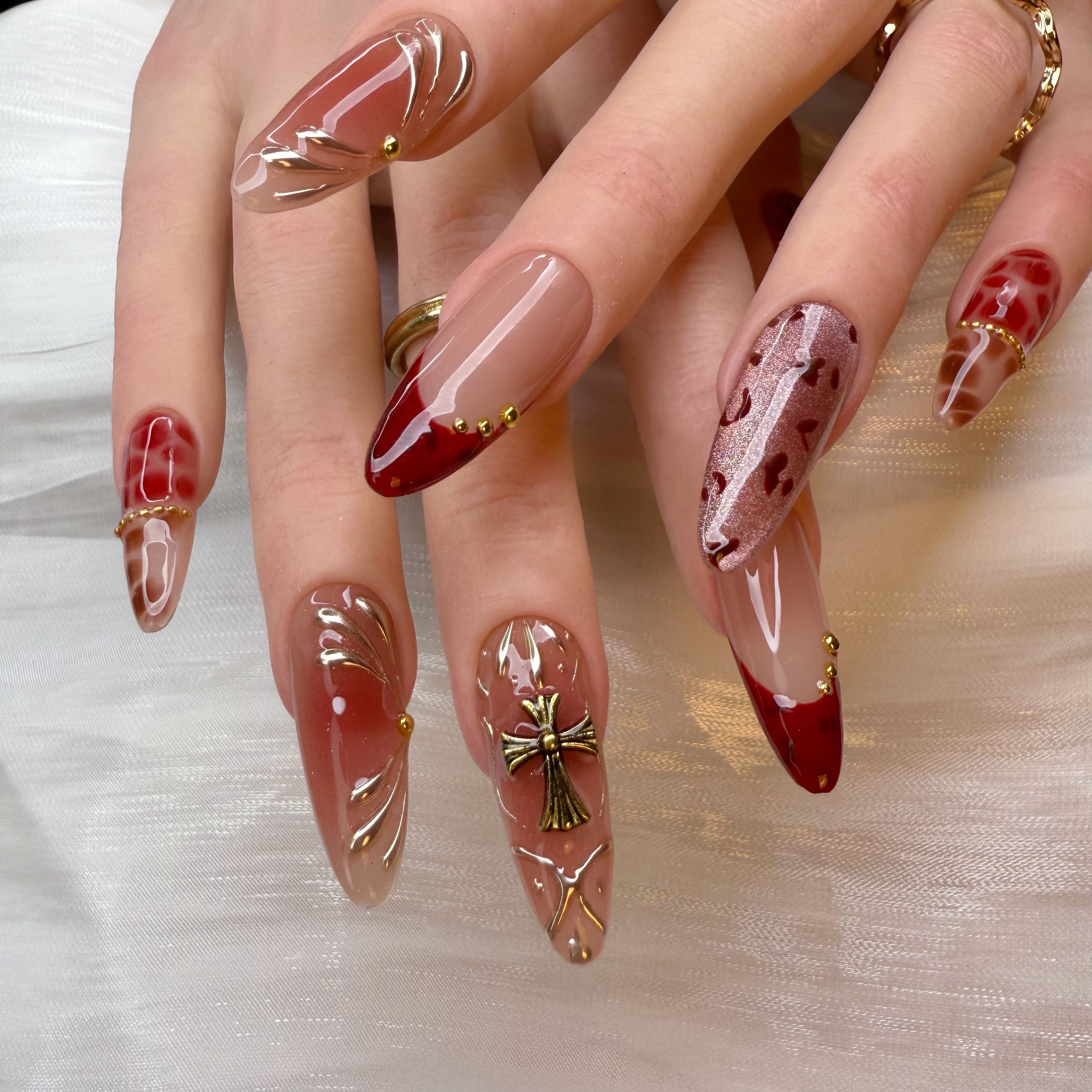 Gothic Rose & Chrome Cross